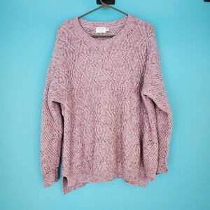 Time and Tru Women's Sweater in Purple